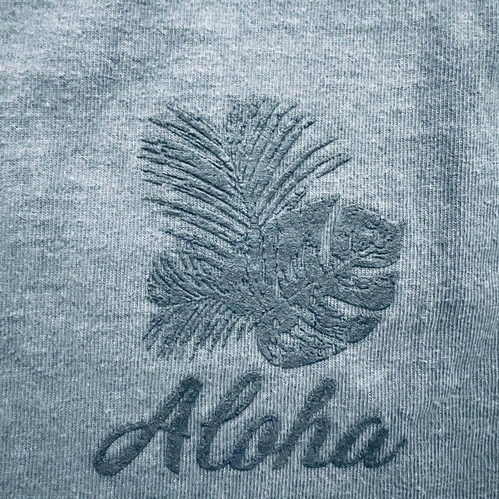 Spirit Jersey Aloha Navy Crew Neck Heavy Cotton Tshirt (lightweight sweats) sz M - Picture 7 of 10